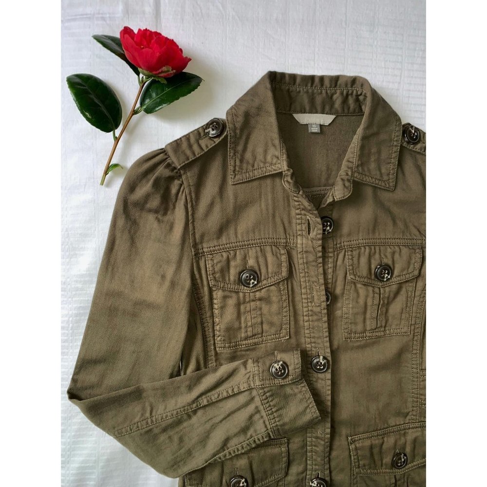 Khaki Jacket 100% cotton by Rubbish XS